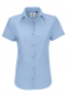 Preview: Damen Bluse Oxford Kurzarm