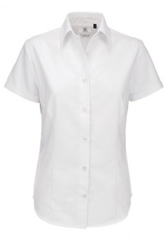 Damen Bluse Oxford Kurzarm